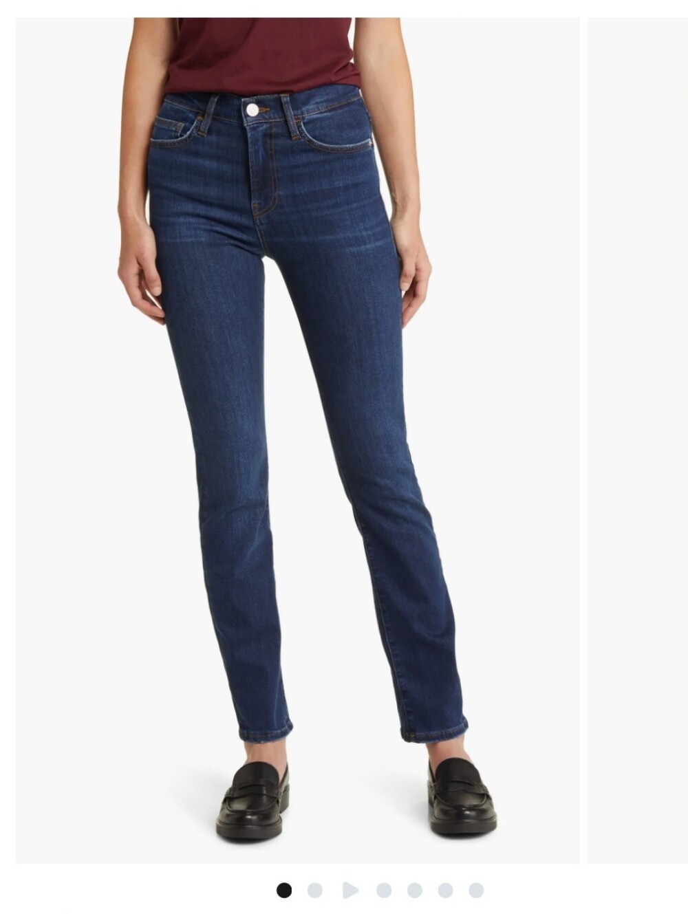 Frame Denim Le High Straight Leg Long Jeans  in Majesty Nwot Size 24
